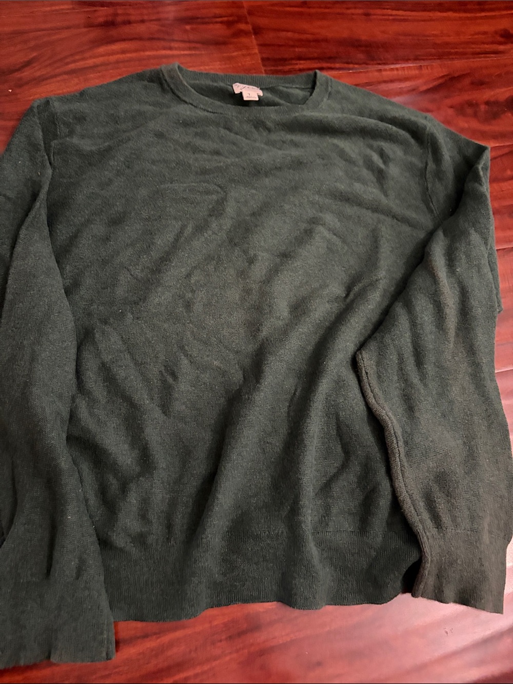 J. Crew Men's Crewneck Sweater in Forest Green